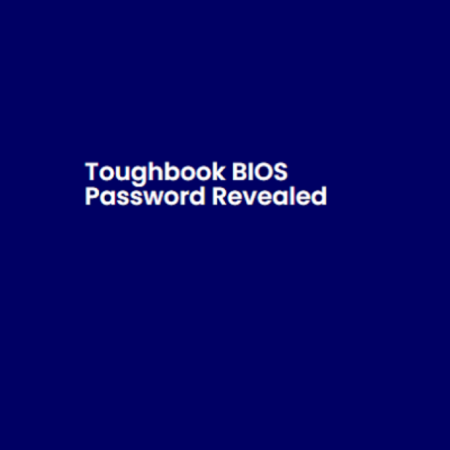 Toughbook BIOS